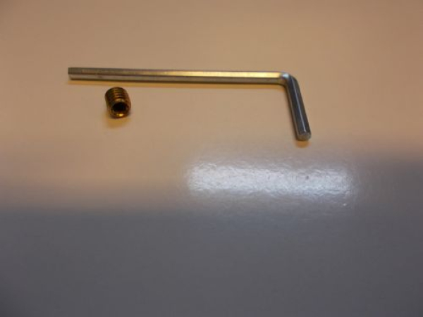 Madenschrauben- und Schlüsselset, M5 x 6 mm